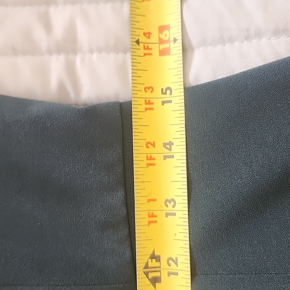 Club Monaco Dark Green Long Sleeve Square Neck Dress - Picture 13 of 14